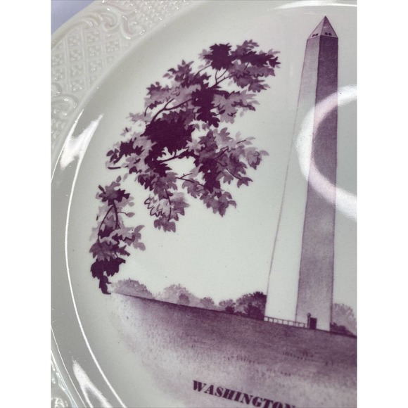 Washington Monument Collectable Plate by Delano Studios New York Beautiful - Picture 10 of 12